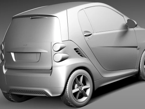 Smart 42 Fortwo 2013 3D Model