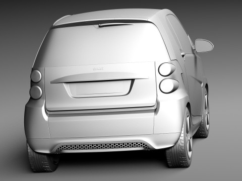 Smart 42 Fortwo 2013 3D-Modell
