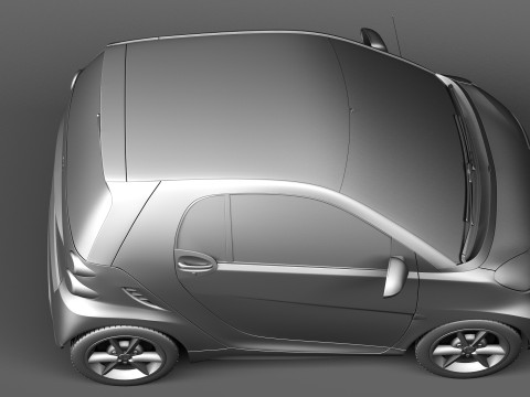 Smart 42 Fortwo 2013 3D-Modell