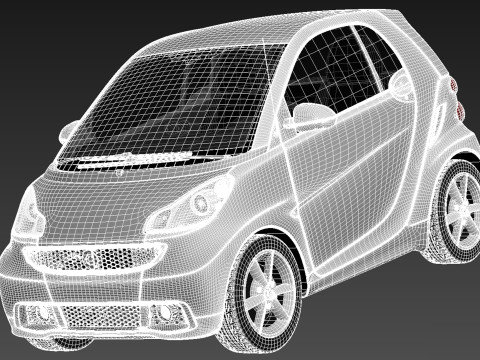 Smart 42 Fortwo 2013 3D-Modell