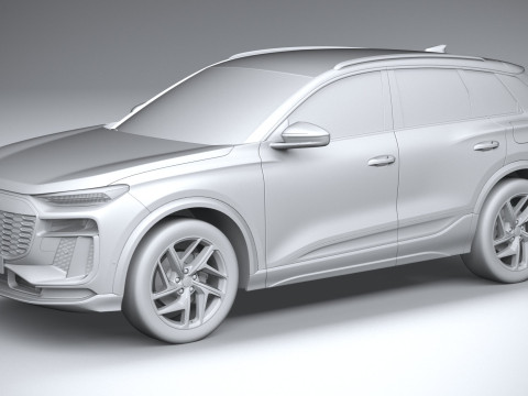 Audi Q6 E-tron 2025 3D 模型