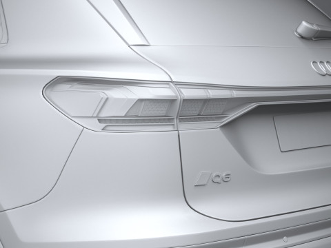 Audi Q6 E-tron 2025 3D 模型