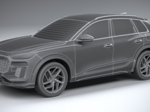 Audi Q6 E-tron 2025 3D 模型