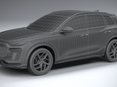 Audi Q6 E-tron 2025 3D 模型