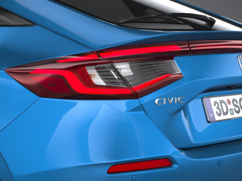 Honda Civic Hatchback 2025 3D Model