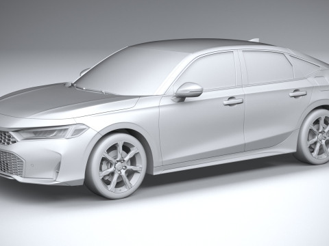 Honda Civic Hatchback 2025 3D Model