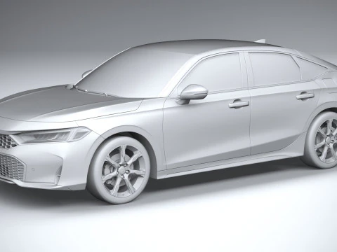 Honda Civic Hatchback 2025 3D Model