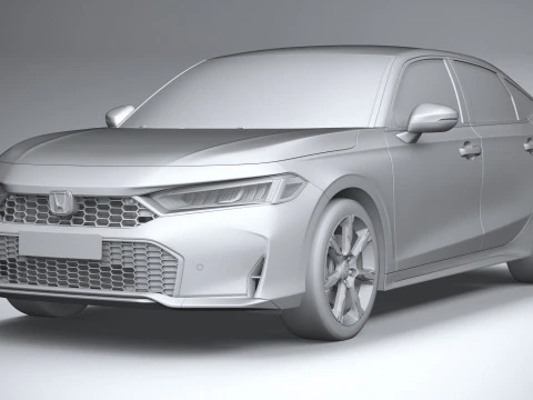 Honda Civic Hatchback 2025 3D Model