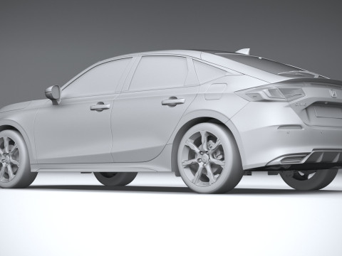 Honda Civic Hatchback 2025 3D Model