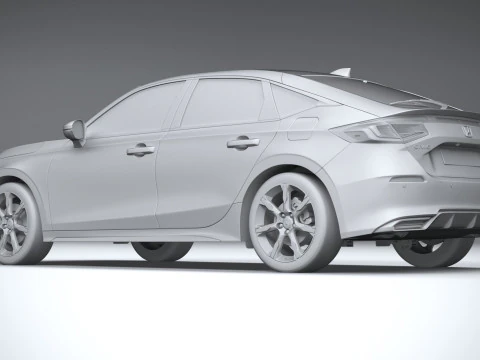 Honda Civic Hatchback 2025 3D Model