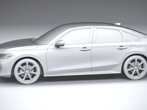 Honda Civic Hatchback 2025 3D Model