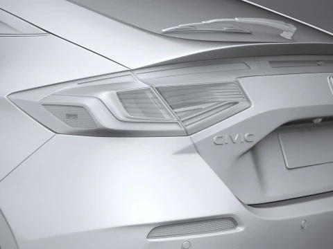 Honda Civic Hatchback 2025 3D Model