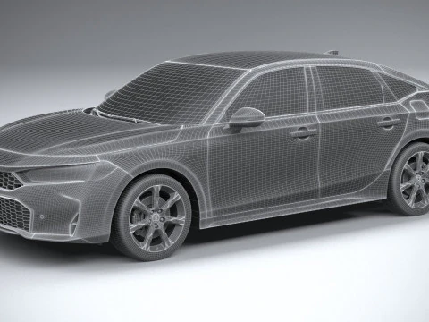 Honda Civic Hatchback 2025 3D Model