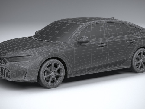 Honda Civic Hatchback 2025 3D Model