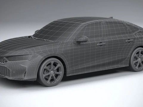 Honda Civic Hatchback 2025 3D Model