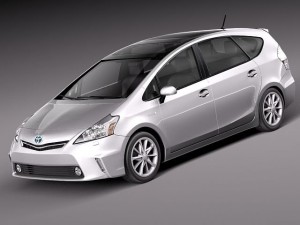 Toyota prius v 2012 3D Модель
