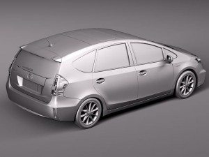 Toyota prius v 2012 Model 3D