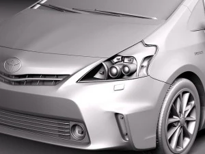 Toyota prius v 2012 3D Model