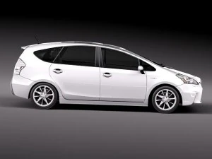 Toyota prius v 2012 3D Model