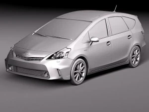 Toyota prius v 2012 3D Model