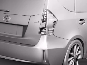 Toyota prius v 2012 3D Model