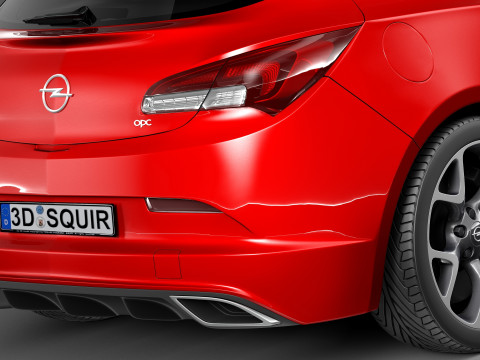 Opel Astra OPC 2013 Model 3D