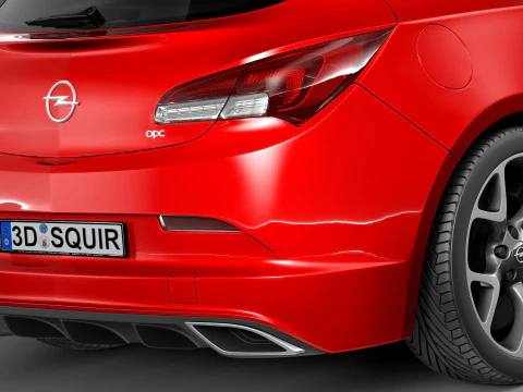 Opel Astra OPC 2013 3D Model