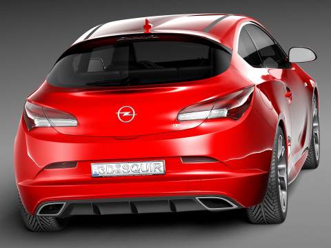 Opel Astra OPC 2013 Model 3D