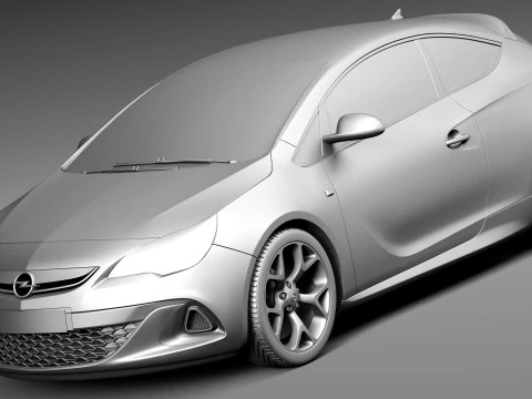 Opel Astra OPC 2013 3D Model