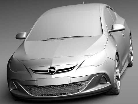Opel Astra OPC 2013 3D Model