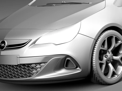 Opel Astra OPC 2013 3D Model