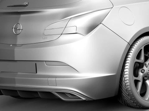 Opel Astra OPC 2013 3D Model