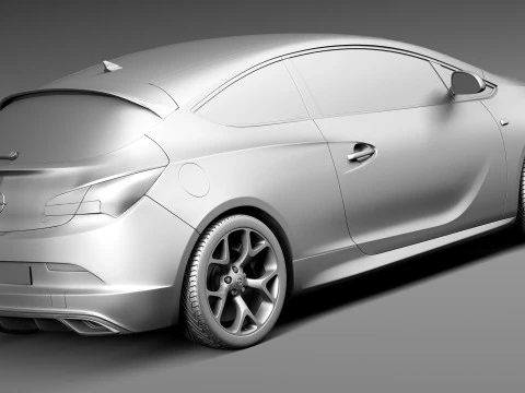 Opel Astra OPC 2013 3D Model