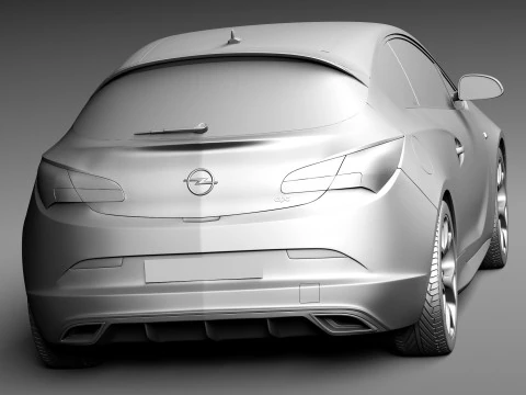 Opel Astra OPC 2013 3D Model