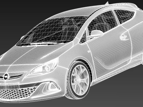 Opel Astra OPC 2013 3D Model