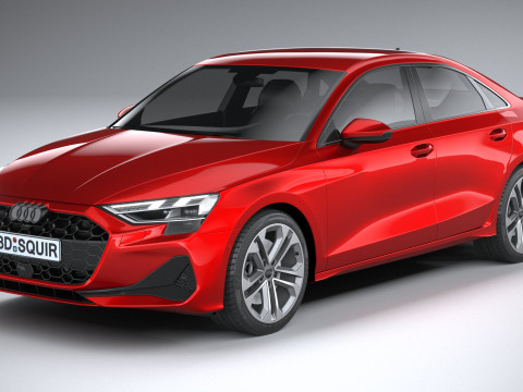 Audi A3 Sedan 2025 3D 模型