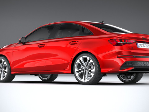 Audi A3 Sedan 2025 3D 模型