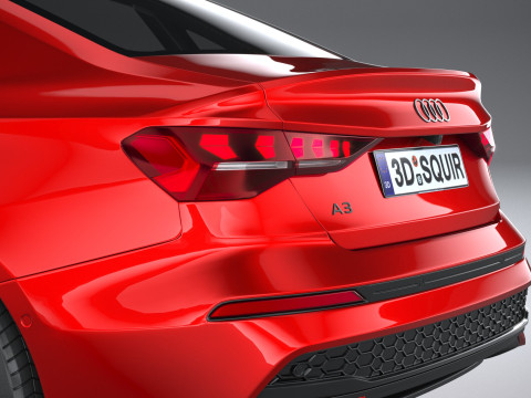 Audi A3 Sedan 2025 3D 模型