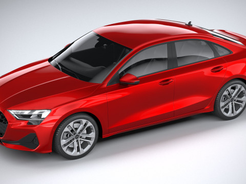 Audi A3 Sedan 2025 3D 模型