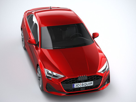 Audi A3 Sedan 2025 3D 模型