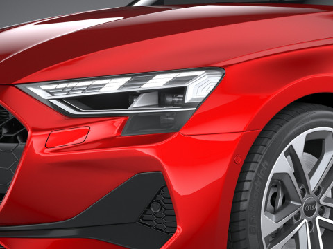 Audi A3 Sedan 2025 3D 模型
