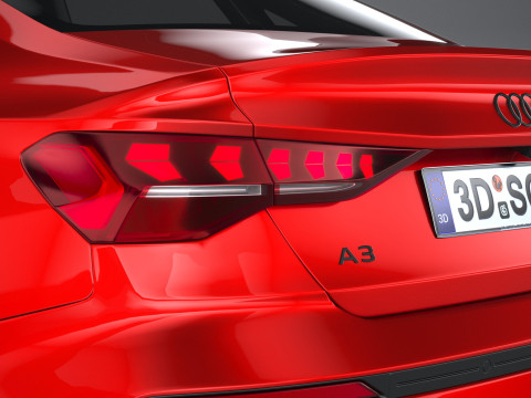 Audi A3 Sedan 2025 3D 模型
