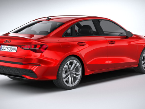 Audi A3 Sedan 2025 3D 模型