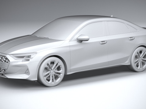 Audi A3 Sedan 2025 3D 模型