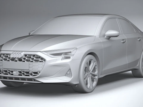 Audi A3 Sedan 2025 3D Model
