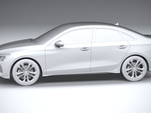 Audi A3 Sedan 2025 3D 模型