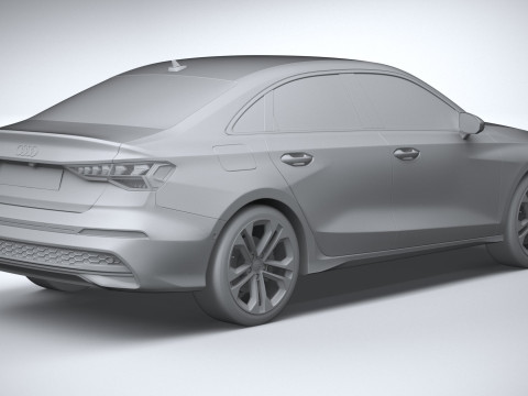 Audi A3 Sedan 2025 3D 模型