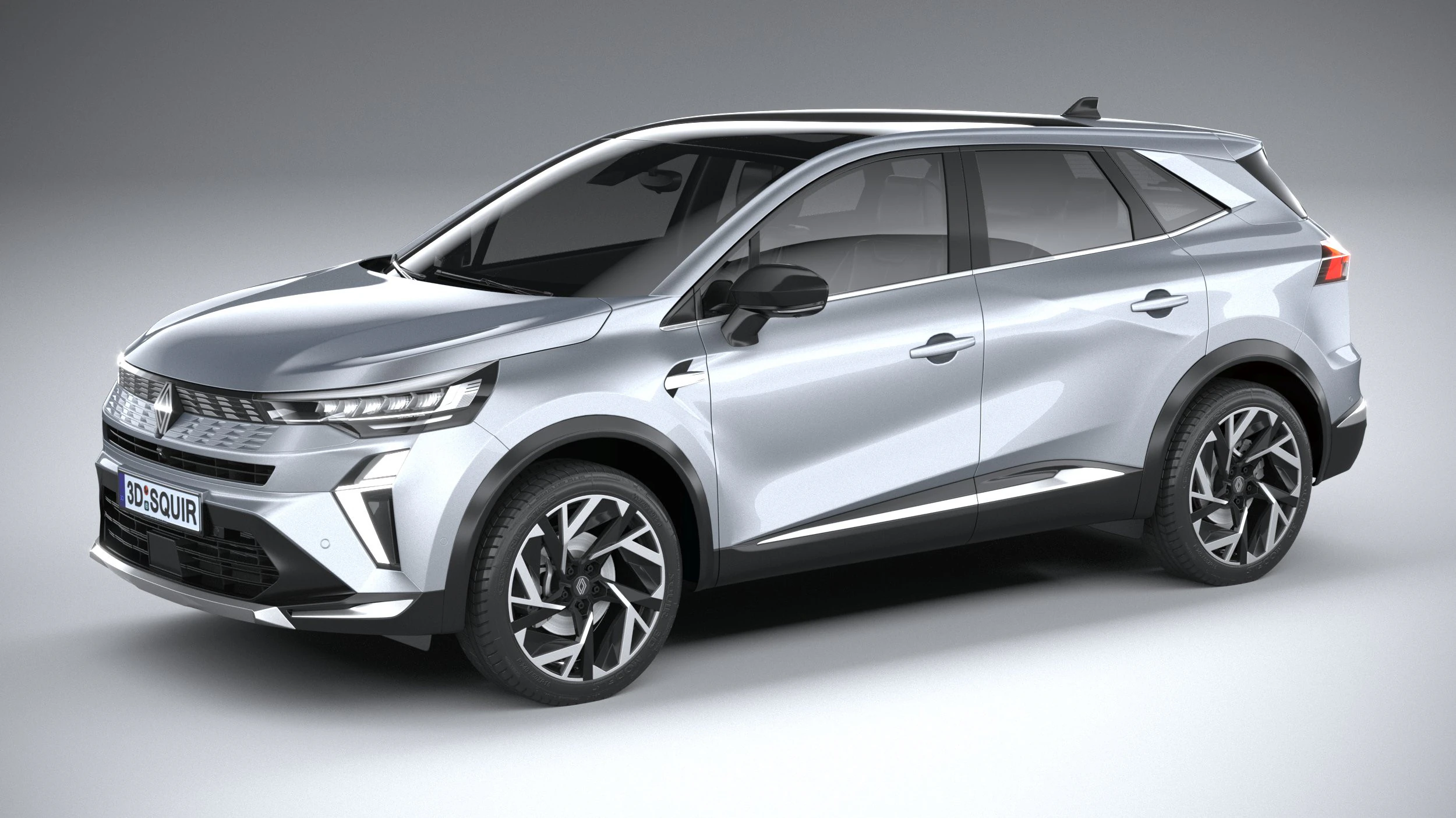 Renault Symbioz 2025 3D Model .c4d .max .obj .3ds .fbx .stl .blend 