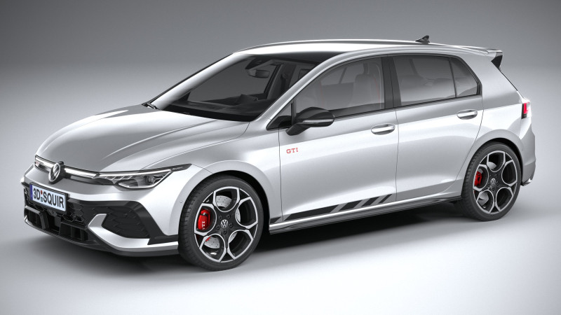Volkswagen Golf Clubsport GTI 2025 Modelo 3D .c4d .max .obj .3ds .fbx .stl .blend 