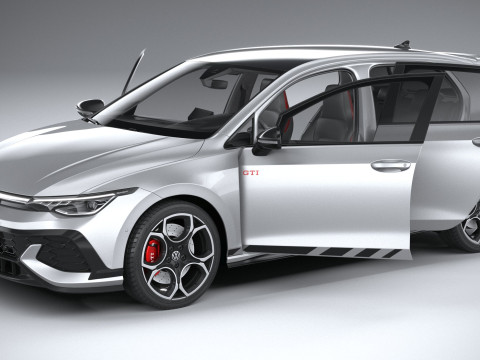 Volkswagen Golf Clubsport GTI 2025 Modelo 3D